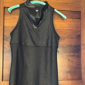 Calliope Black Textured golf top